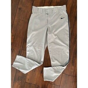 Nike Vapor Select Baseball Pants Gray‎ w/Navy Piping Stripe Mens Size Large